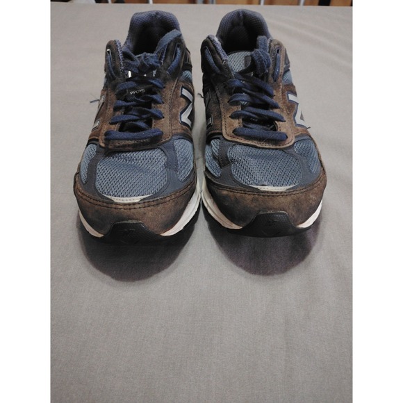 New Balance 990v5 Men 10.5 Navy Blue Suede Running Athletic Preppy Shoe M990NV5* - Picture 4 of 13